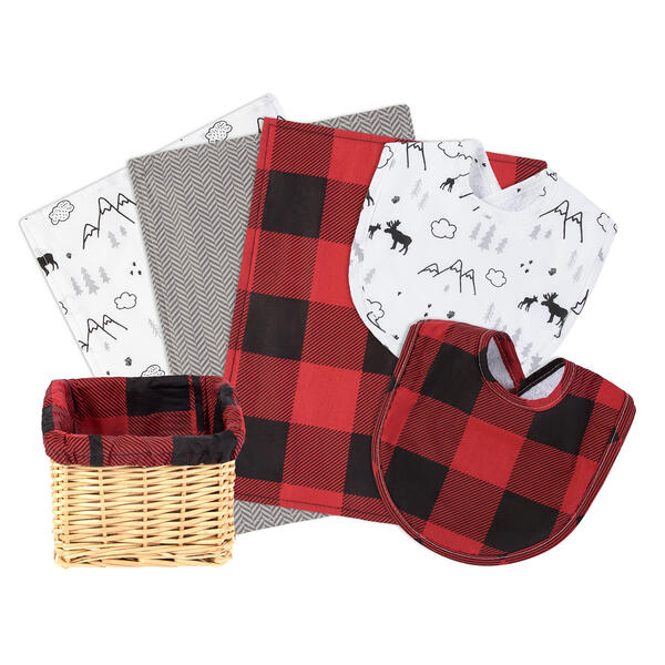 Baby Boy Trend Lab&#40;R&#41; Lumberjack Moose 7pc. Gift Basket - image 
