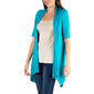 Womens 24/7 Comfort Apparel Loose Fit Half Sleeve Cardigan - image 3