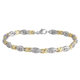 Diamond Classics(tm) 1/10ct.Diamond Sterling Silver Fashion Bracelet