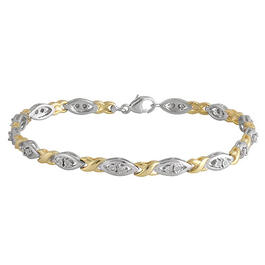 Diamond Classics&#40;tm&#41; 1/10ct.Diamond Sterling Silver Fashion Bracelet