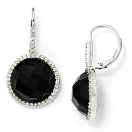 Sterling Silver & Black Onyx Drop Earrings