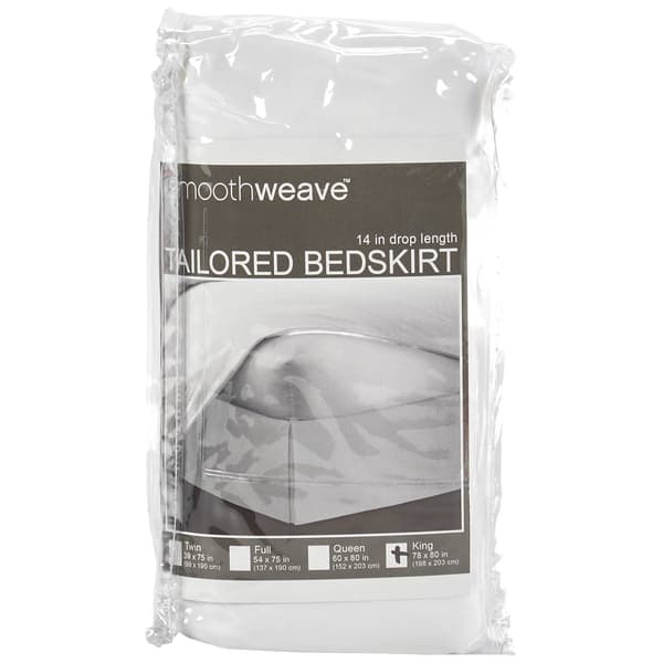 Tailored Poly/Cotton Blend 14in. Bed Skirt - image 