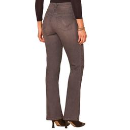 Womens Democracy “Ab”solution® Itty Bitty Rhinestone Grey Jeans