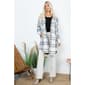 Womens Jade & Ivory Long Plaid Shacket - image 4