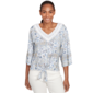 Womens Skye''s The Limit Quiet Wave Patchwork Crochet Blouse - image 1