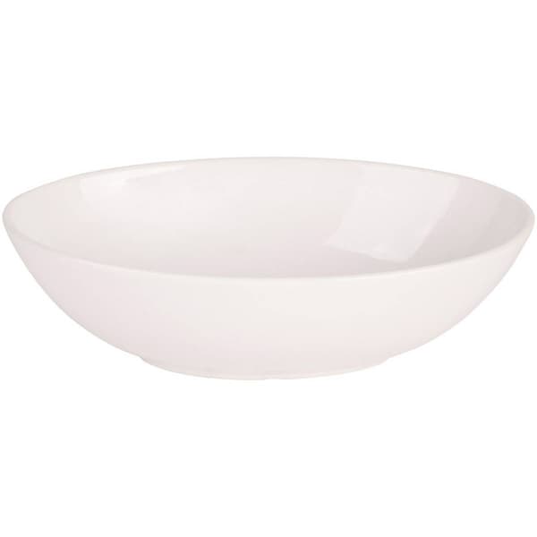 Home Essentials Pure White 12in. Oval Serving Bowl - image 