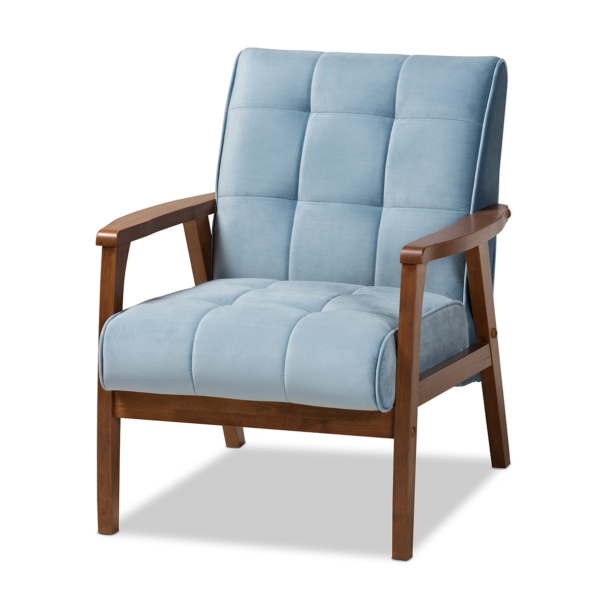 Baxton Studio Asta Mid-Century Wood Armchair