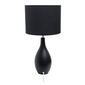 Simple Designs Oval Bowling Pin Base Ceramic Table Lamp - image 3