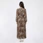 Womens Sandra Darren Long Sleeve Floral Pleated Maxi Dress - image 2