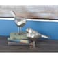 Set of 2 9th & Pike® Large Silver Bird Figurines Table Décor - image 2