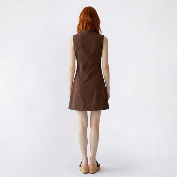 Juniors Love Tree Denim Contrast Princess Seam Skater Dress