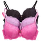 Juniors Juicy Couture 3pk. Lace Push-Up Bras w/Charm JC6308-3PKAE - image 1