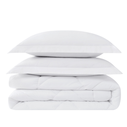 Cannon Solid Oversized Percale 3pc. Comforter Set