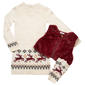 Girls (4-6x) Little Lass(R) 2pc. Sweater Dress & Faux Fur Vest - image 1