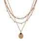 Nine West Gold-Tone Multi Row Chain Pendant Necklace - image 1