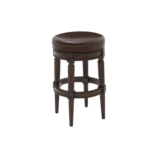 New Ridge Home Goods Chapman Bar-Height Barstool - Walnut - image 