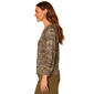 Plus Size Democracy 3/4 Blouson Sleeve Space Dye Sweater - image 3