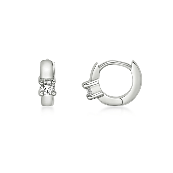 Brilliant Grown 1/10ctw. Lab-Grown Diamond Hoop Earrings