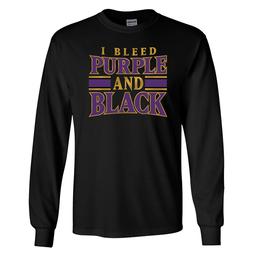 Mens Tailgate Baltimore Raven Long Sleeve Tee