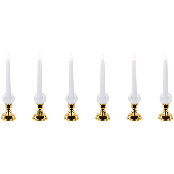 Northlight Single Light Window White Candles - Set of 6 - image 