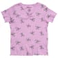 Girls (7-16) Pink Angel Cinch Front Bow Tee - image 1