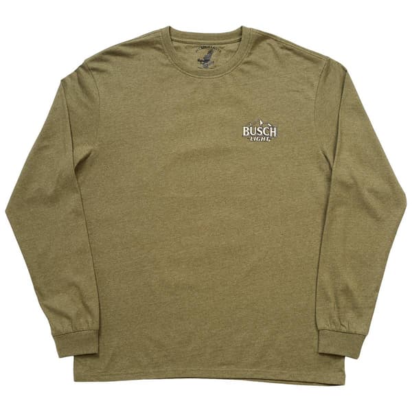 Mens Buckhorn River Busch Light Long Sleeve Tee