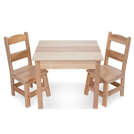 Melissa & Doug&#40;R&#41; 3pc. Solid Wood Table & Chairs Set