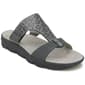 Womens Jambu Greece Leather Slide Sandals - image 1