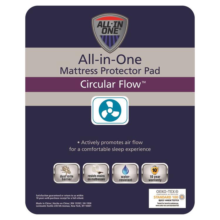 All-In-One Circular Flow™ Fitted Mattress Pad