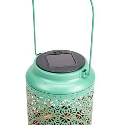 Northlight Seasonal 7in. Floral LED Solar Lantern