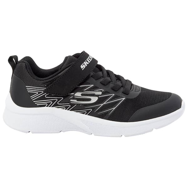 Boys Skechers Microspec Athletic Sneakers-Black