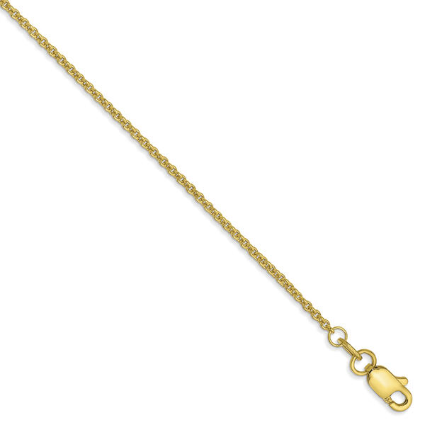 Gold Classics&#40;tm&#41; 10kt. Gold 1.4mm 9in. Chain Anklet Bracelet - image 