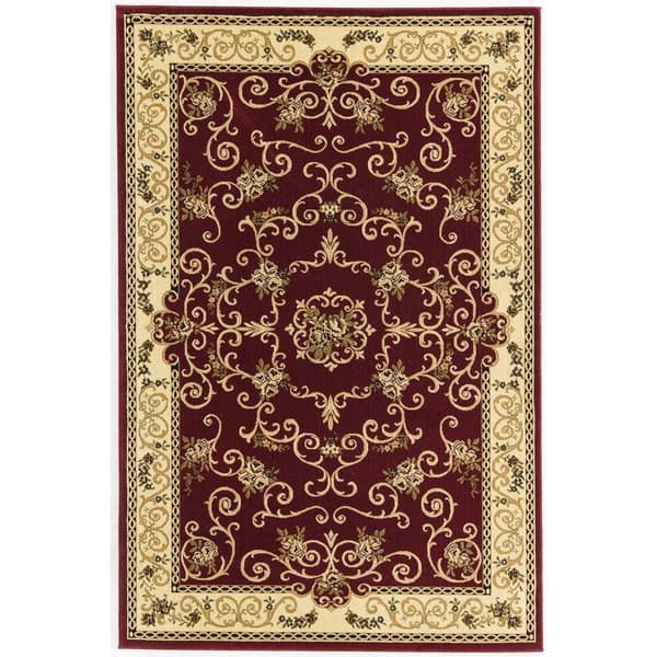 Rugs America&#40;tm&#41; New Vision Souvanerie Rectangle Rug-Red