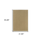 HomeRoots Tan Stain Resistant Indoor Outdoor Accent Rug - image 3