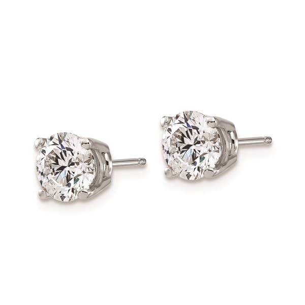 Pure Fire 14kt. White Gold 2ctw. Diamond 4-Prong Earrings