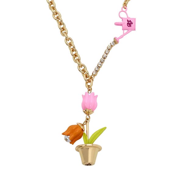 Betsey Johnson Tulip Pendant Necklace