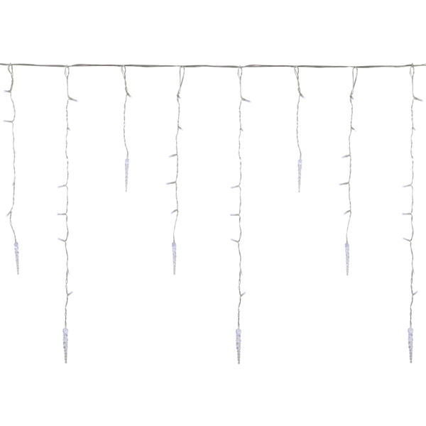 Northlight 29ft. Pure White LED Ice Pillars Christmas Light Set