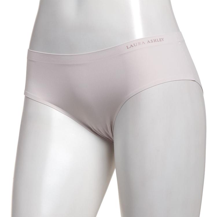 Womens Laura Ashley(R) Ribbed Laser Hipster Panties-LS8444BE