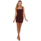 Juniors Jump Velvet Sequin Square Neck Sheath Dress - image 1
