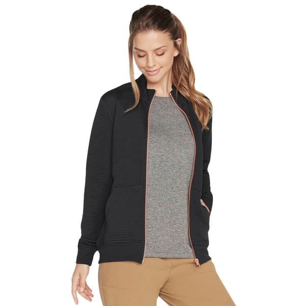 Womens Skechers&#174; Solid Ottoman Full Zip Jacket