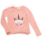 Girls (7-16) BTween(R) Long Sleeve Fur Unicorn Chenille Sweater - image 1