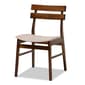 Baxton Studio Richmond Modern Walnut Brown Wood 5pc. Dining Set - image 2