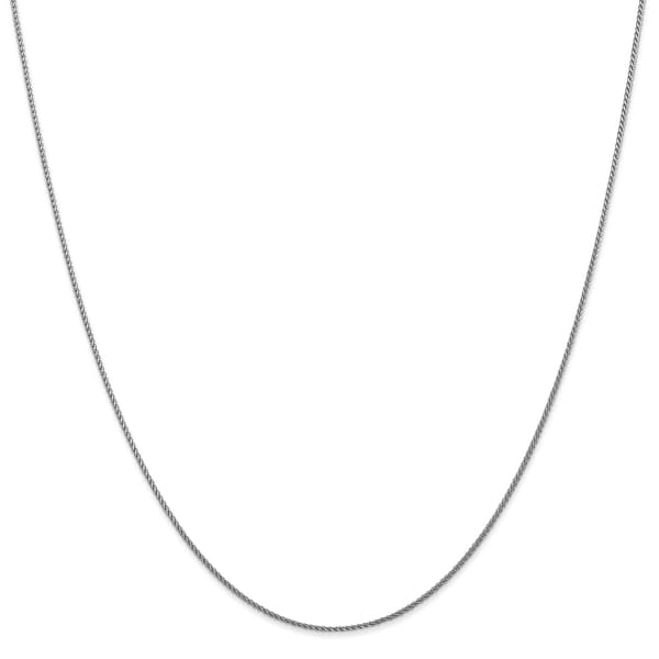 Unisex Gold Classics&#40;tm&#41; 1mm. White Diamond Cut Spiga 14in. Necklace - image 