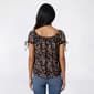 Juniors Wallflower Layla Yum Jersey Scoop Neck Button Front Top - image 2