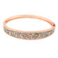 Gianni Argento Rose Gold 1/10kt. Diamond Greek Key Bracelet - image 1