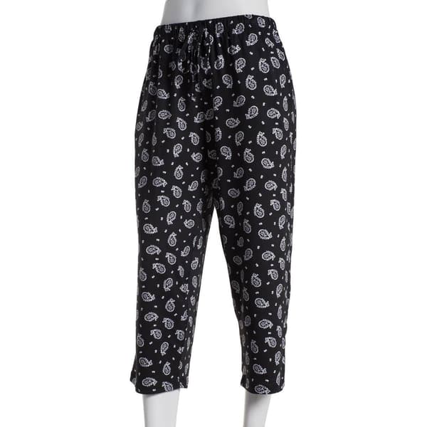 Womens René Rofé Paisley Poly Pajama Capris - Boscov's