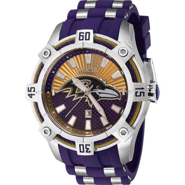 Mens Invicta NFL Baltimore Ravens PC32 Quartz Watch - 42067 - image 