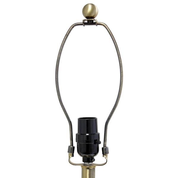 Lalia Home Classix 25in. Fluted Ceramic & Metal Table Lamp