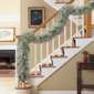 Puleo International 9ft. Flocked Garland with Pinecones & Berries - image 2