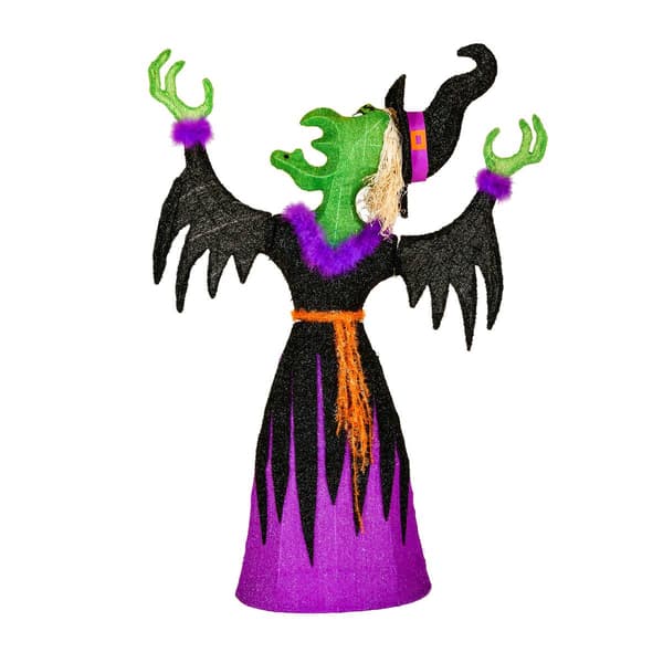 National Tree 47in. Pre-Lit Cackling Green Witch - image 